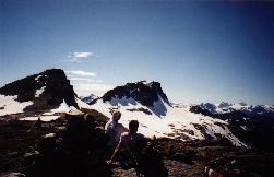 alpine ridge above Heart and Arrowhead Lakes