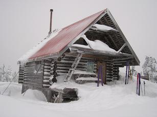 The Mount Steele Hut is located just below the summit of Mount Steele.