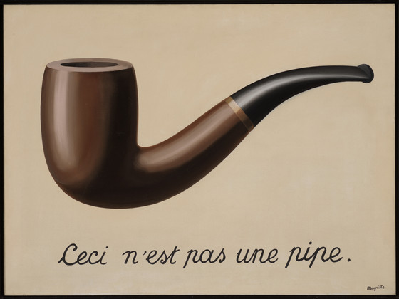 “The Treachery of Images” by Rene Magritte; © C. Herscovici/Artists Rights Society (ARS), New York