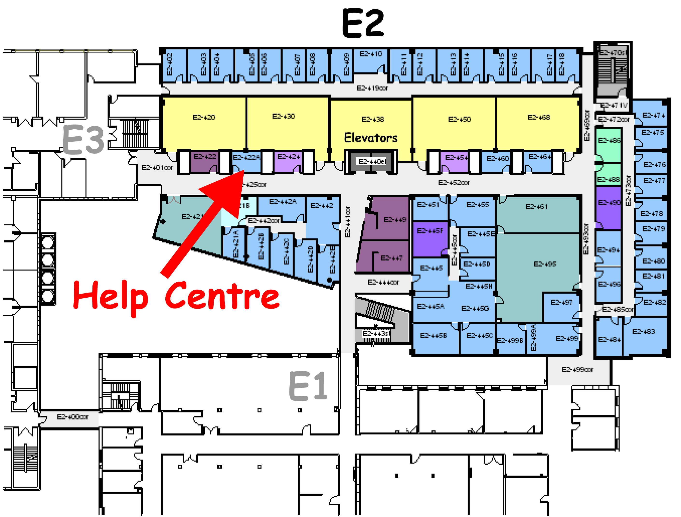 EITC E2, 4th floor map